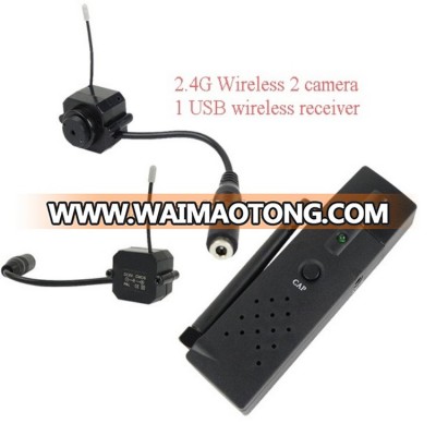 CCTV Surveillance Mini Wireless Camera Wireless Radio AV Receiver