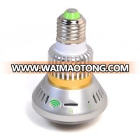 QZT wireless Motion Detection Night Vision Circular Storage recording LED Bulb camera CCTV Security DVR Camera