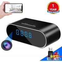 Undetected Infrared Night Vision Mini Home Clock Camera Security